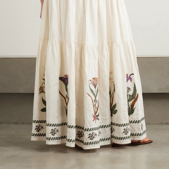 Lima Flora embellished appliquéd linen maxi dress - Picture 6 of 6